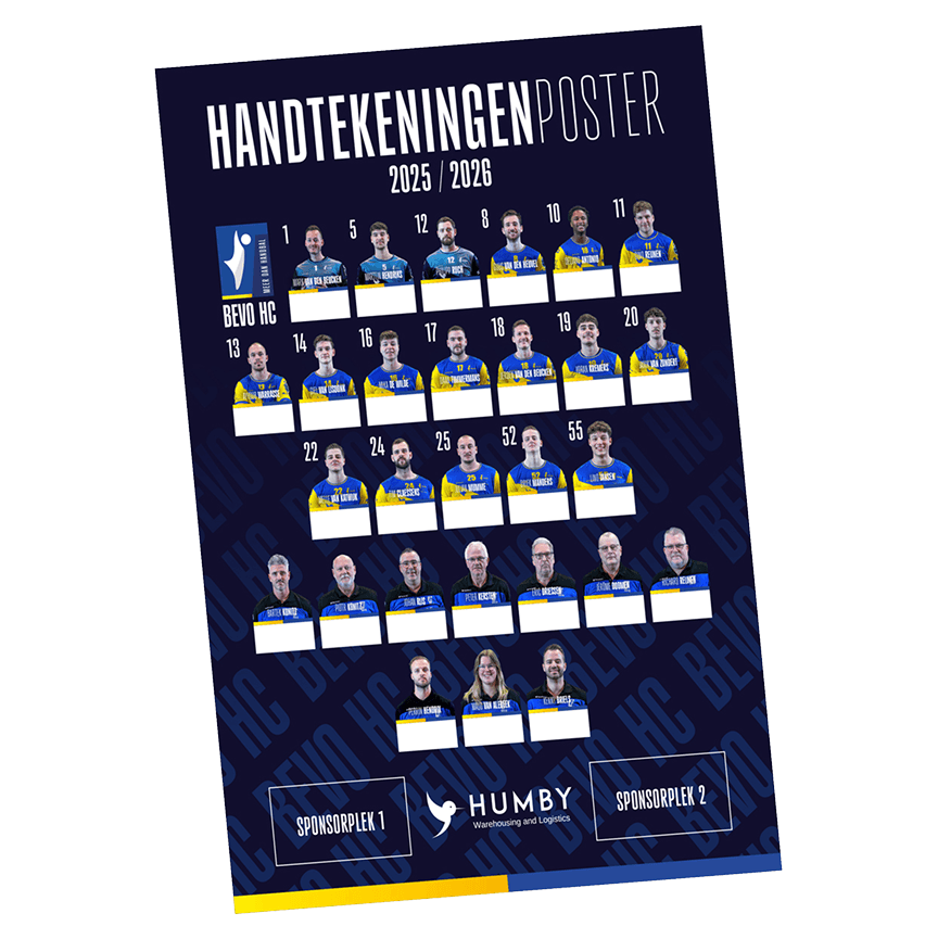 Humby BEVO HC handtekeningen poster